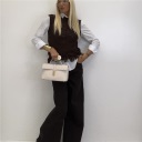 gilet corto con frange sul fondo fashion